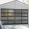 Modern Look Aluminum Frosted Glass Overhead Garage Door Plexiglass Garage Door
