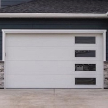 Residential Insluted Steel Side Sliding Sectional Garage Doors with Windows