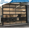framed glass garage door