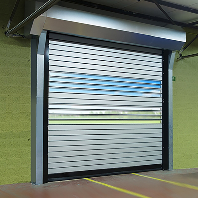 Simple Warehouses Temperature Proofing Fiberglass Spiral High Speed Hard Fast Roll Up Doors