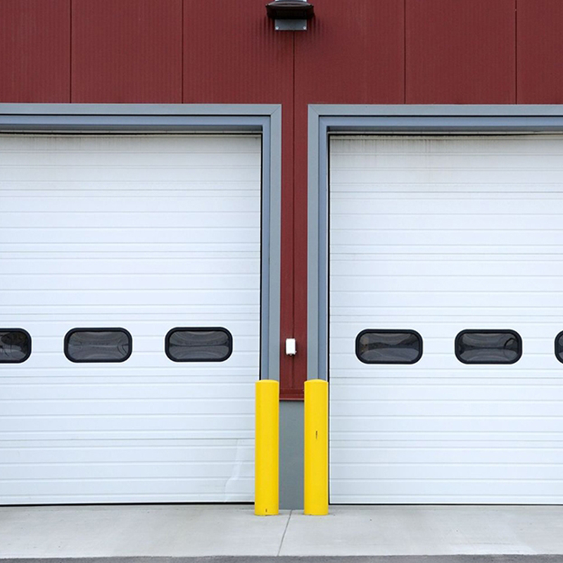 Automatic Galvanized Steel Overhead Sectional Industrial Doors 