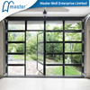 framed glass garage door