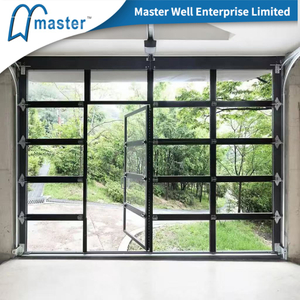 framed glass garage door