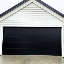 Sectional Contemporary Black Garage Doors