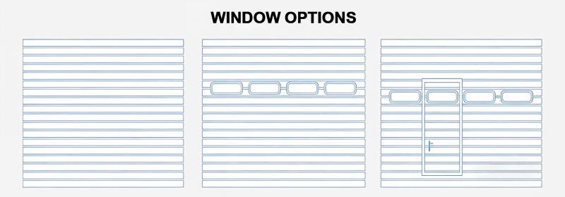 Opening methods for sectional garage doors
