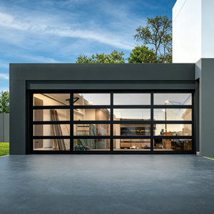 Tempered Modern Glass Overhead Doors