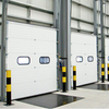 Fast Action PU Foam Secure Insulated High Speed Industrial Doors with Glas 