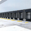 Industrial Sectional Doors with Dock Shelter