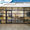 framed glass garage door