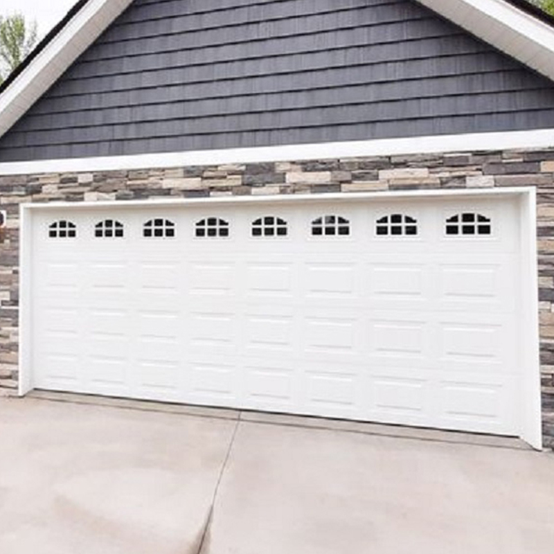 Classic Motor Drive Commercial Low Headroom Overhead Sectional Garage Doors with Windows