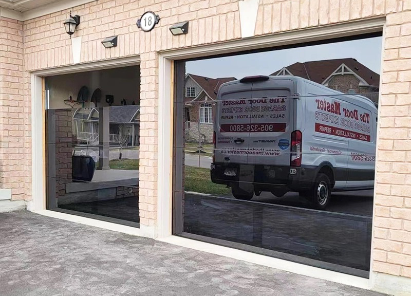 Commercial Frameless Glass Garage Door