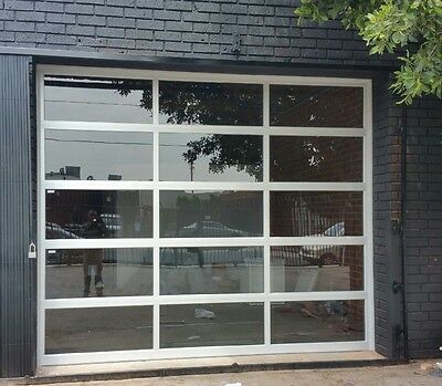 Contemporary Opaque Modern Mirror Garage Door Aluminum Glass Garage Door