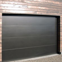 Manually Open Commercial Overlap Trackless Light Grey Aluminum Overhead Sectional Garage Doors 
