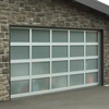 Storefront Frosted Glass Alumium Garage Door with Passing Door