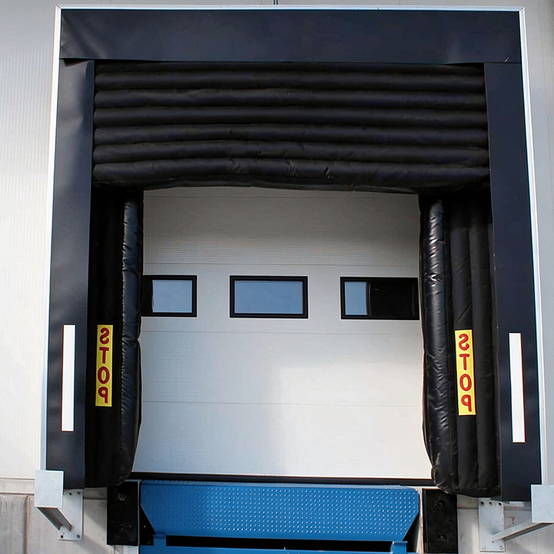 Industrial Sectional Doors with Dock Shelter