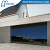 Black Frameless Overhead Aluminum Glass Garage Door