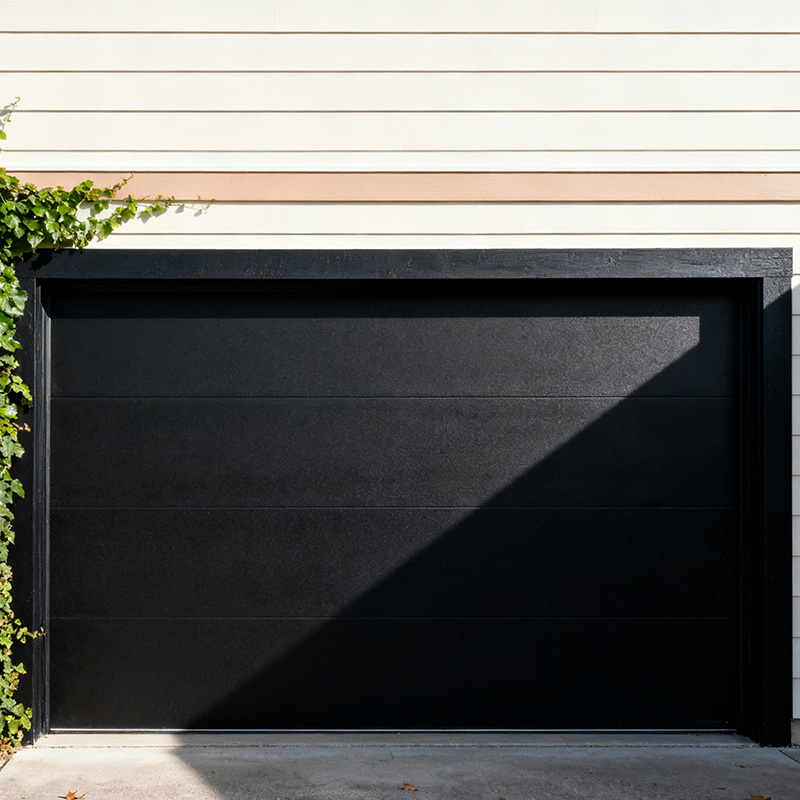 Sectional Contemporary Black Garage Doors