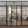 High Quality Hurricane Proof Soundproof Aluminum Glass Swing French Doors