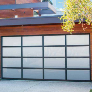 8'x8' Modern Insulated Aluminum Glass Garage Door 