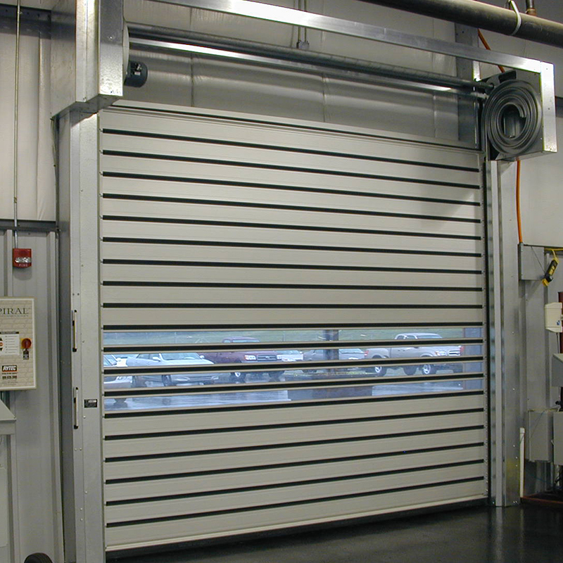 Exterior Factory Security Aluminum Alloy Spiral High Speed Hard Fast Roller Doors