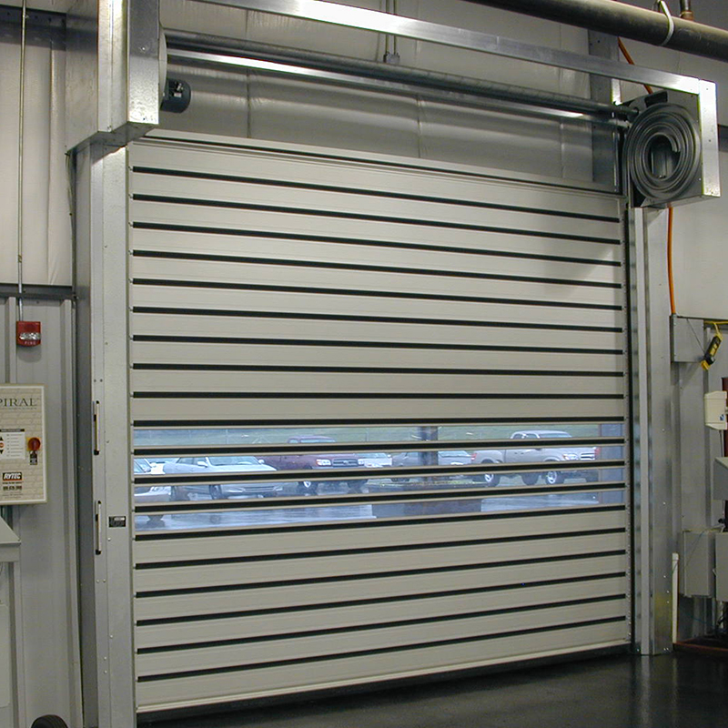 Efficient Logistics Dust Proof Metal Spiral High Speed Hard Fast Roller Doors