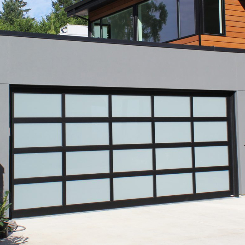 8'x8' Modern Insulated Aluminum Glass Garage Door 