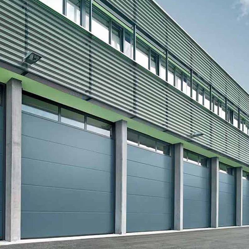 Electrical Steel Insulated Secure Industrial Sectional Doors with Windows