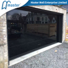 Black Frameless Overhead Aluminum Glass Garage Door