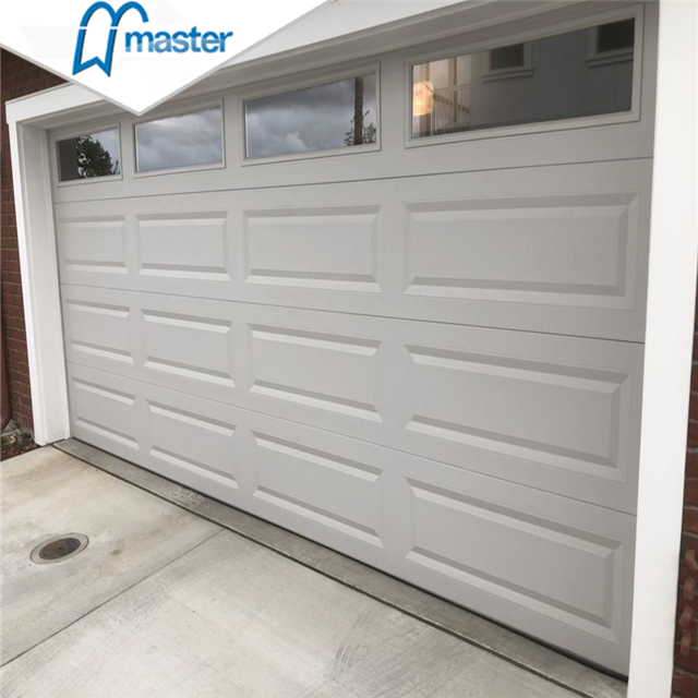 Modern Commercial Insluted Galvanized Sectional Garage Doors with Pedestrian Door
