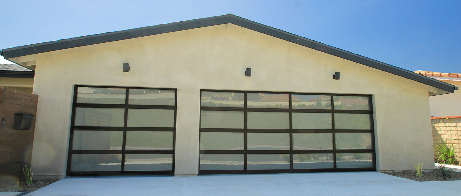 Single Car Frameless Insulated Aluminum Glass Garage Door