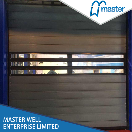 Electrical Commercial Anti-Wind Aluminum Alloy Spiral High Speed Hard Fast Shutter Doors
