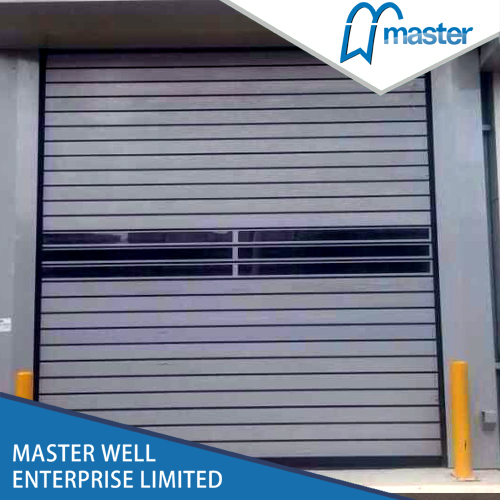 Electrical Commercial Anti-Wind Aluminum Alloy Spiral High Speed Hard Fast Shutter Doors