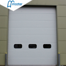 Automatic Steel Insulated Secure Industrial Fold Up Doors with Windows 