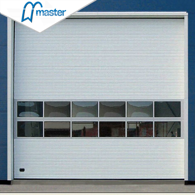 Electrical Side Sliding Steel Vertical Lift Industrial External Doors with Entrance 