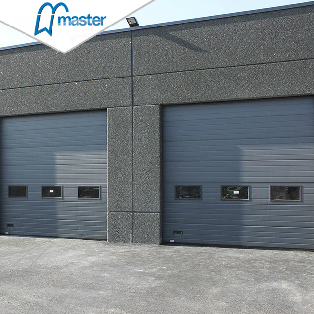 Electrical Exterior Glass Insulated Industrial Sliding Doors with Acce 