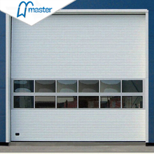 Fast Action PU Foam Secure Insulated Industrial Folding Doors with Glass 
